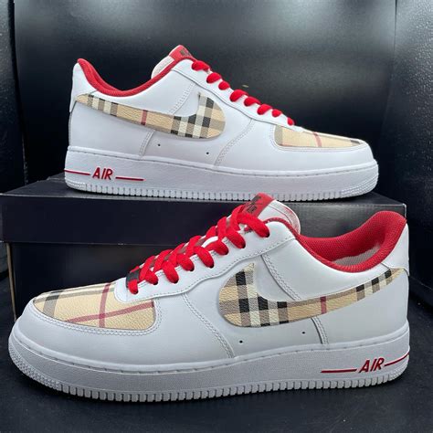 burberry nike air force ones|Air Force One Burberry.